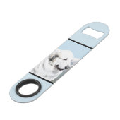 ピ素晴らしレネ絵画ーズのオリジナル・ドッグ・アート スピード栓抜き (裏面アングル)