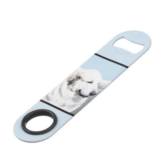 ピ素晴らしレネ絵画ーズのオリジナル・ドッグ・アート スピード栓抜き (裏面アングル)