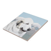 ピ素晴らしレネ絵画ーズのオリジナル・ドッグ・アート タイル (側面)