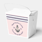 ピ航海のッモノグラムのクネイビーブルーフローラいかり フェイバーボックス (裏面サイド)