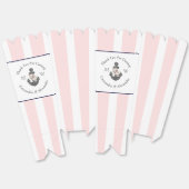 ピ航海のッモノグラムのクネイビーブルーフローラいかり フェイバーボックス (見開き)