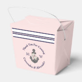 ピ航海のッモノグラムのクネイビーブルーフローラいかり フェイバーボックス (裏面サイド)