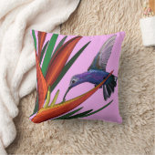 ピ色彩の鮮やかックのハミングバード クッション (ブランケット)