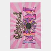 ピ賛美ック母フローラモダン キッチンタオル (縦)