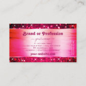 ピ頭が切れるックガーリーグリッター発光星大切 名刺 (裏面)