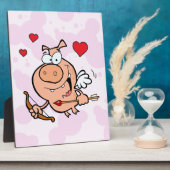 ピ飛んでいるグ（弓） フォトプラーク (側面)