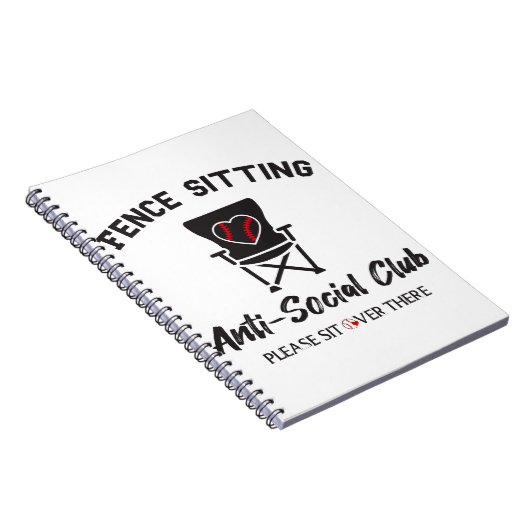 フおもしろいェンシットアンチクラブ野球ソフト ノートブック (右側)