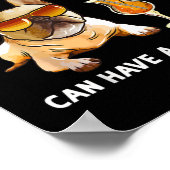 フおもしろいレンフランスのチエ・ブルドッグ ポスター (角)