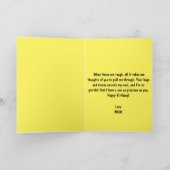 フおもしろいロッグイエローカスタムソン30歳誕生日 カード (内部)