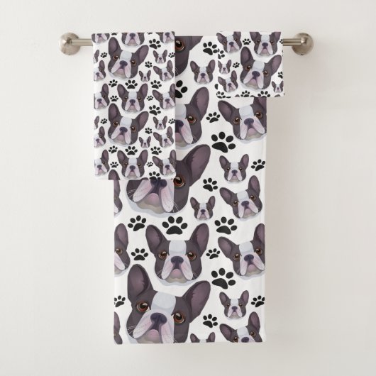 フよくはしゃぐレフランスのンチブルドッグペット子犬 バスタオルセット (インサイチュ)