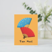 ファおもしろいン付きファンのメール日本のパン ポストカード (スタンド正面)