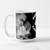 ファおもしろいースト・ファースト・パザーズ・デイ・タイポグラフィ&写真  コーヒーマグカップ (左)