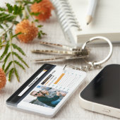 ファおもしろいーズデイ最高のパパ キーホルダー (正面右)