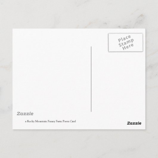 ファおもしろいーム・ポエム・カード#12 ポストカード (裏面)