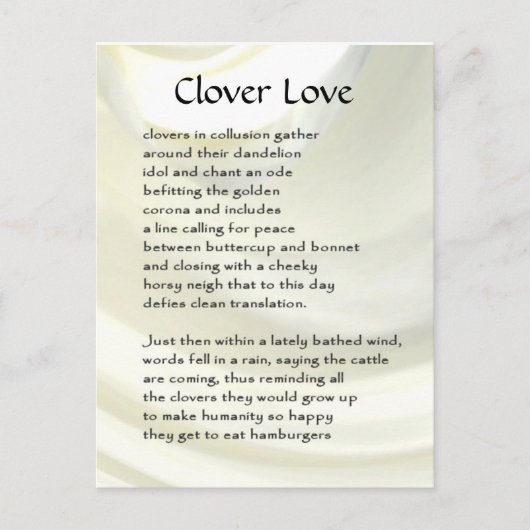 ファおもしろいーム・ポエム・カード#6 ポストカード (正面)