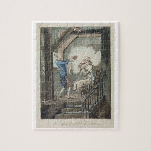 ファイによって刻まれる弁護士の事務員の洗面所 ジグソーパズル (縦)