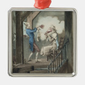 ファイによって刻まれる弁護士の事務員の洗面所 メタルオーナメント (正面)