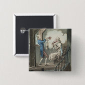 ファイによって刻まれる弁護士の事務員の洗面所 缶バッジ (正面&裏面)