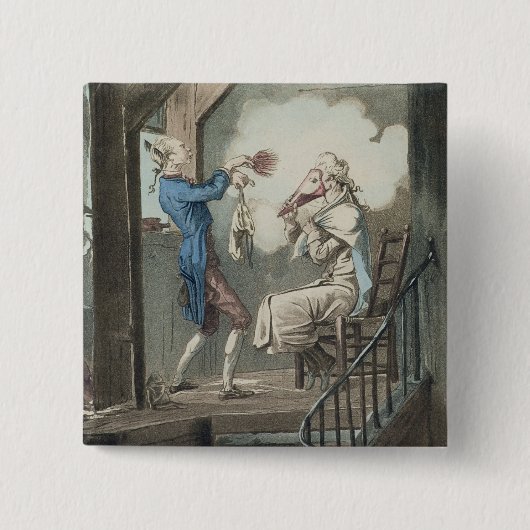 ファイによって刻まれる弁護士の事務員の洗面所 缶バッジ (正面)