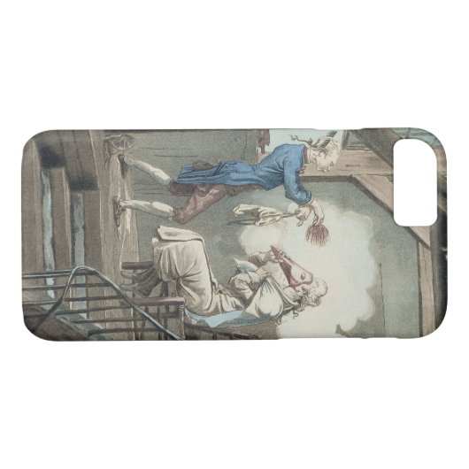 ファイによって刻まれる弁護士の事務員の洗面所 Case-Mate iPhoneケース (裏面(横))