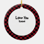 ファイアおもしろいファイターのギフト – ありがとう消防士 セラミックオーナメント (裏面)