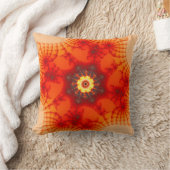 ファイアくもの巣 – フラクタルアート クッション (ブランケット)