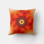 ファイアくもの巣 – フラクタルアート クッション (裏面)