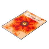 ファイアくもの巣 – フラクタルアート ノートブック (左側)