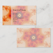 ファイアくもの巣 – フラクタルアート 名刺 (正面/裏面)