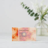 ファイアくもの巣 – フラクタルアート 名刺 (スタンド正面)