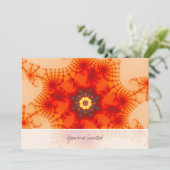 ファイアくもの巣 – フラクタルアート 招待状 (スタンド正面)