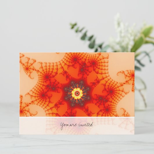 ファイアくもの巣 – フラクタルアート 招待状 (スタンド正面)