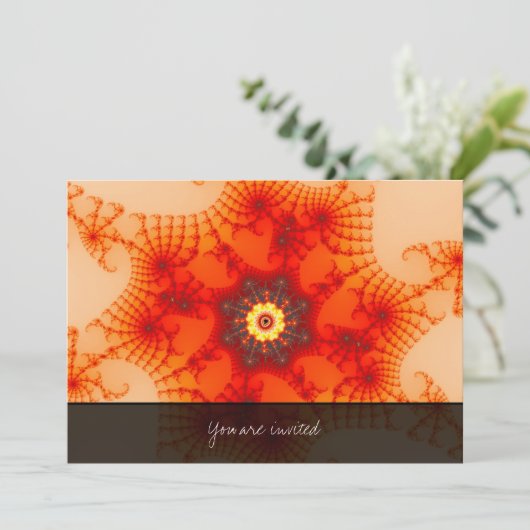 ファイアくもの巣 – フラクタルアート 招待状 (スタンド正面)