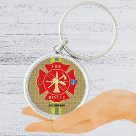 ファイアはっきりしたファイターマルチーズクロスアート キーホルダー