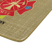 ファイアはっきりしたファイターマルチーズクロスキッチンデザイン カッティングボード (角)