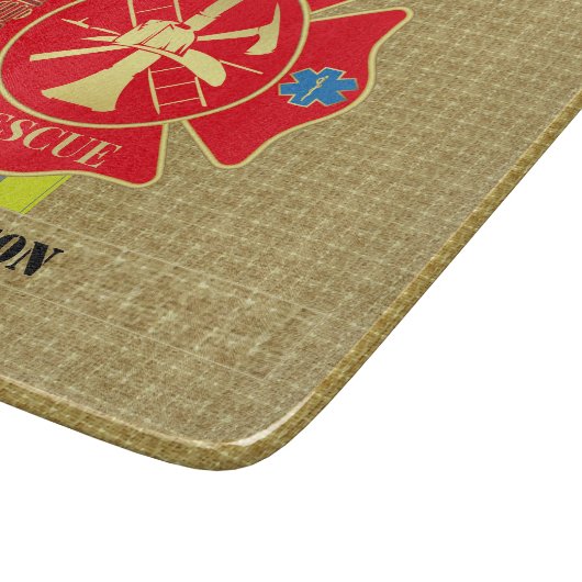 ファイアはっきりしたファイターマルチーズクロスキッチンデザイン カッティングボード (角)