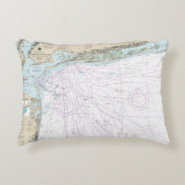 ファイアアイランドのライトから海辺までの航海のグラフ12326 アクセントクッション