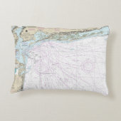 ファイアアイランドのライトから海辺までの航海のグラフ12326 アクセントクッション (裏面)