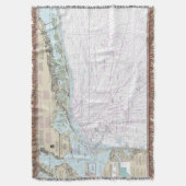 ファイアアイランドのライトから海辺までの航海のグラフ12326 スローブランケット (正面縦)