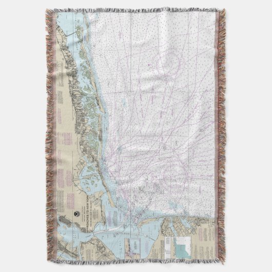 ファイアアイランドのライトから海辺までの航海のグラフ12326 スローブランケット (正面縦)