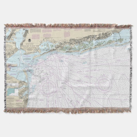 ファイアアイランドのライトから海辺までの航海のグラフ12326 スローブランケット (正面)