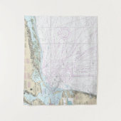 ファイアアイランドのライトから海辺までの航海のグラフ12326 タペストリー (正面)