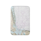 ファイアアイランドのライトから海辺までの航海のグラフ12326 バスマット (正面縦)