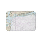 ファイアアイランドのライトから海辺までの航海のグラフ12326 バスマット (正面)
