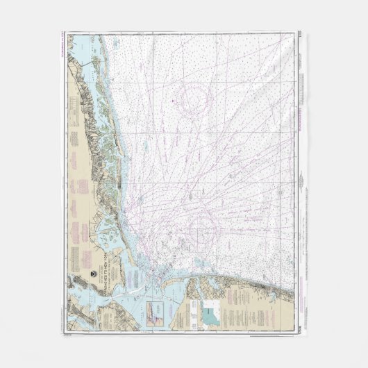 ファイアアイランドのライトから海辺までの航海のグラフ12326 フリースブランケット (正面)