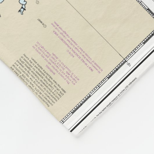 ファイアアイランドのライトから海辺までの航海のグラフ12326 フリースブランケット (角)