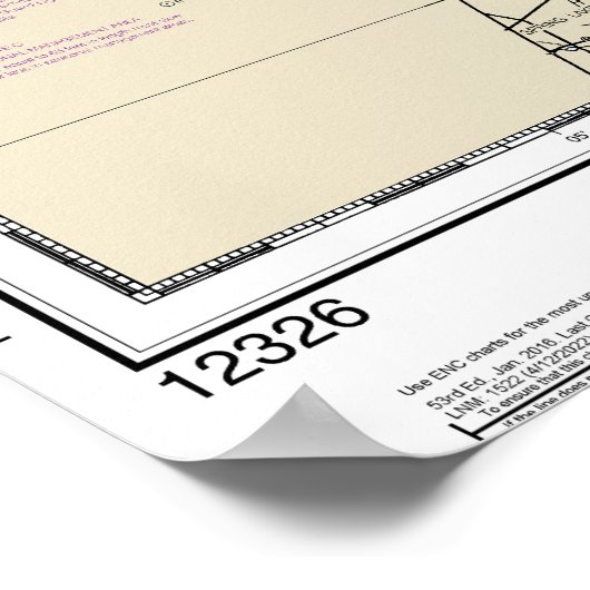 ファイアアイランドのライトから海辺までの航海のグラフ12326 ポスター (角)