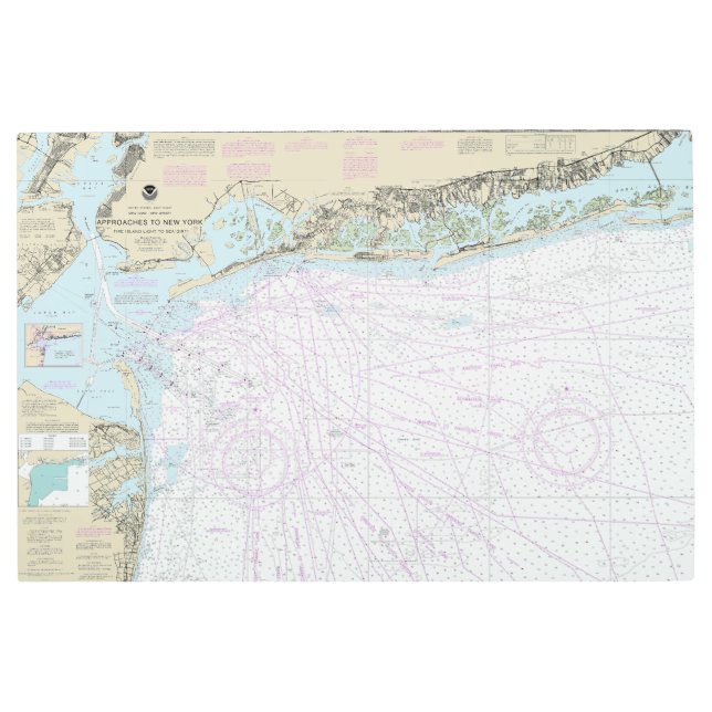 ファイアアイランドのライトから海辺までの航海のグラフ12326 メタルプリント (正面)