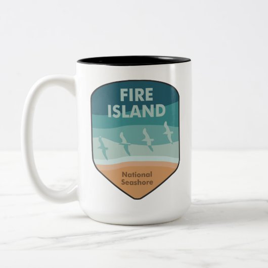 ファイアアイランドナショナルシーショアニューヨークシーグルス ツートーンマグカップ (左)