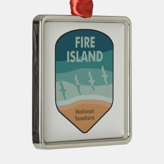 ファイアアイランドナショナルシーショアニューヨークシーグルス メタルオーナメント (右)